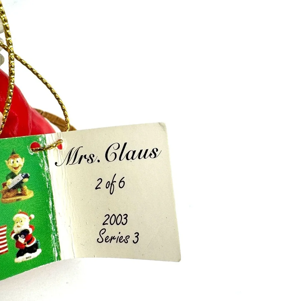Marathon Gas 2003‎ Holiday Collector Series Santa Mrs Claus Ornaments Set of 2